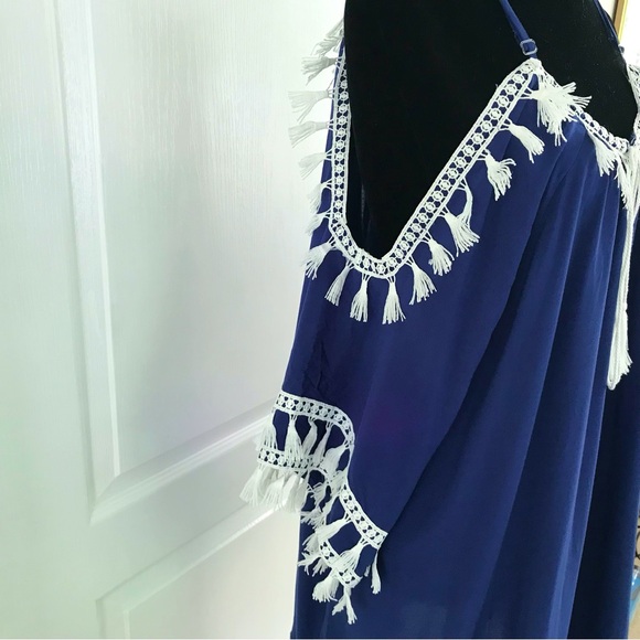 ✴️Boho Beach CoverUP/Mini Dress, SzL, NWT - Picture 3 of 6